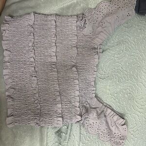 Crochet off the shoulder top